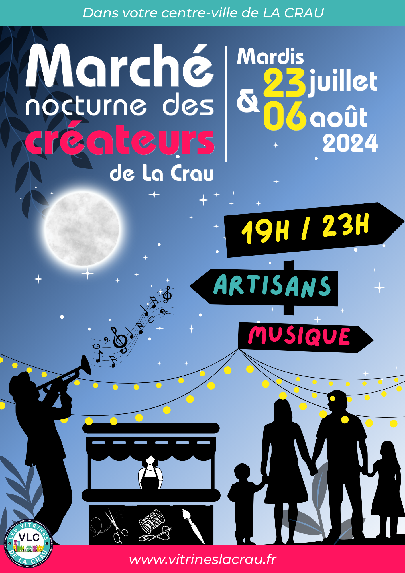 Lire la suite à propos de l’article Mardi 23 juillet 2024 – Marché nocturne des Créateurs